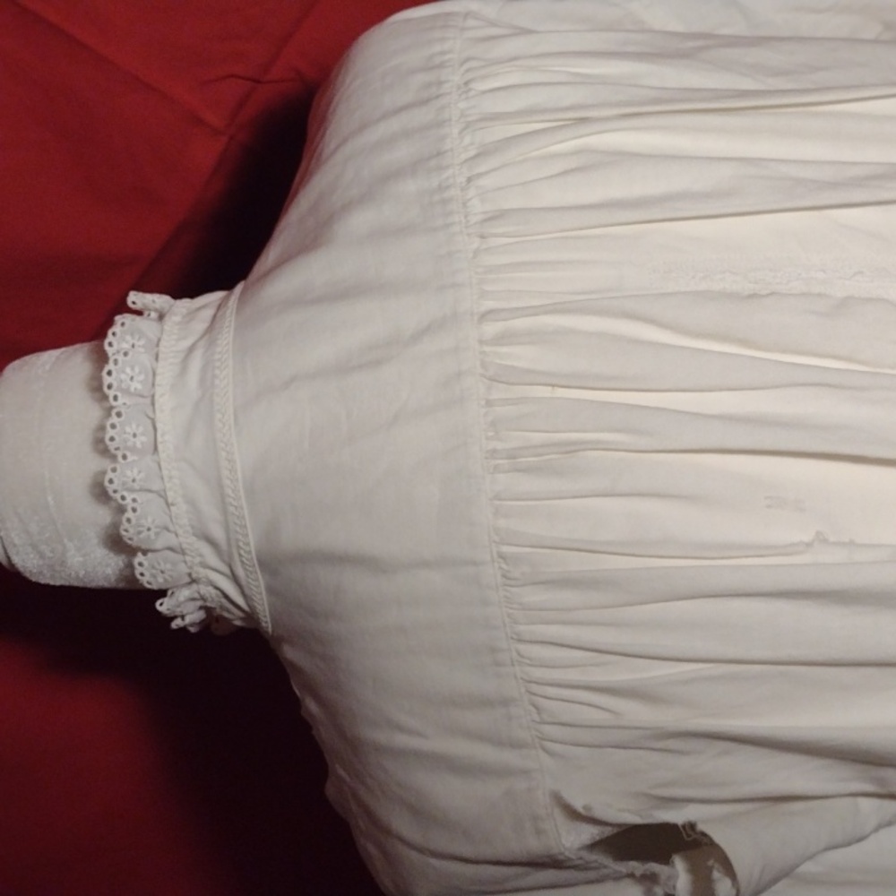 Antique Victorian Nightie Vtg c. 1890 - Picture 7 of 10